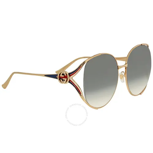 Kính Mát Gucci Blue Gradient Square Sunglasses GG0225S-004 63